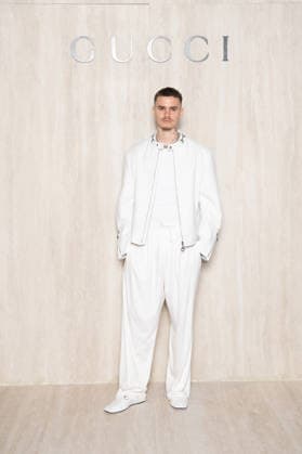 Milano Fashion Week - Women F W 26-27 Gucci Fashion Show Backdrop Milan, Italy Romeo Beckham Milano Fashion Week - Women F W 26-27 Gucci Fashion Show Backdrop Milan, Italy 27th February 2026 SGPItalia id 134545_001 * Not Exclusive  Copyright: xJohnnyxDallaxLibera SGPx