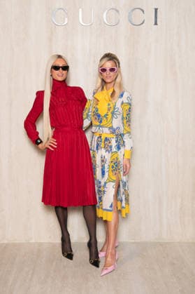Milano Fashion Week - Women F W 26-27 Gucci Fashion Show Backdrop Milan, Italy Paris Hilton;Nicky Hilton Milano Fashion Week - Women F W 26-27 Gucci Fashion Show Backdrop Milan, Italy 27th February 2026 SGPItalia id 134545_001 * Not Exclusive  Copyright: xJohnnyxDallaxLibera SGPx