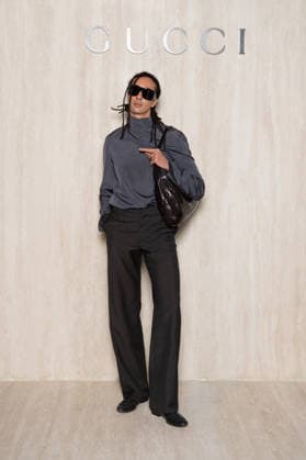 Milano Fashion Week - Women F W 26-27 Gucci Fashion Show Backdrop Milan, Italy Ghali Milano Fashion Week - Women F W 26-27 Gucci Fashion Show Backdrop Milan, Italy 27th February 2026 SGPItalia id 134545_001 * Not Exclusive  Copyright: xJohnnyxDallaxLibera SGPx