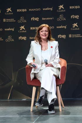 40th Goya Awards - Susan Sarandon photocall Susan Sarandon attends a press conference for her International Goya award at El Born. Museu d™Historia de Barcelona on February 27, 2026 in Barcelona, Spain Photo by IMAGO MPG Barcelona El Born. Museu d™Historia de Barcelona Catalunya Spain  Copyright: xMPGx