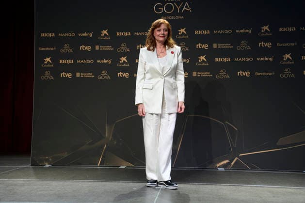 40th Goya Awards - Susan Sarandon photocall Susan Sarandon attends a press conference for her International Goya award at El Born. Museu d™Historia de Barcelona on February 27, 2026 in Barcelona, Spain Photo by IMAGO MPG Barcelona El Born. Museu d™Historia de Barcelona Catalunya Spain  Copyright: xMPGx