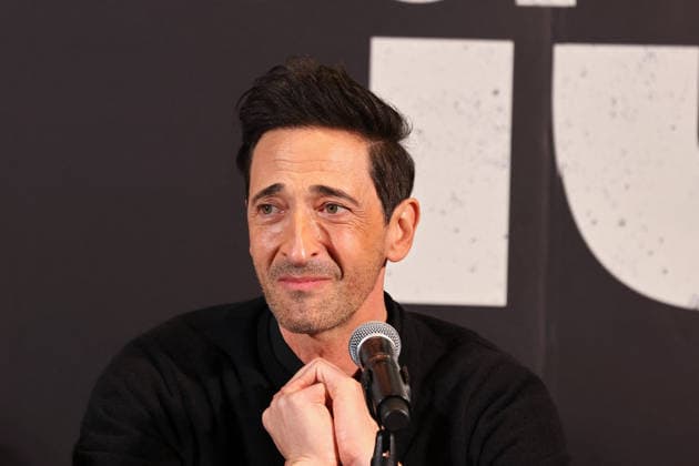 Adrien Brody and Tessa Thompson at The Fear Of 13 - New York Actors Tessa Thompson and Adrien Brody attend media day for their broadway show debut of The Fear of 13 at the James Earl Jones Theatre in New York, NY on February 27, 2026. Photo by Charles Guerin ABACAPRESS.COM New York NY  Copyright: xGuerinxCharles ABACAx