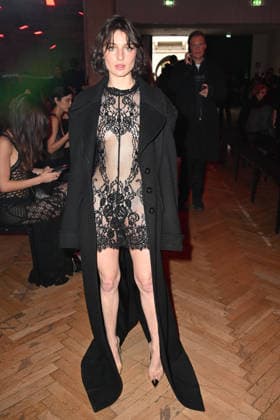 Milan, Milan Women s Fashion Week Fall Winter 2026 27 - Women s Fashion, Fall Winter 2026 27 - Blumarine fashion show - front row in the photo: Alice Pagani  Copyright: xSimonaxChiocciax xipa-agency.netx xFotosickix IPA_Agency_IPA72114124