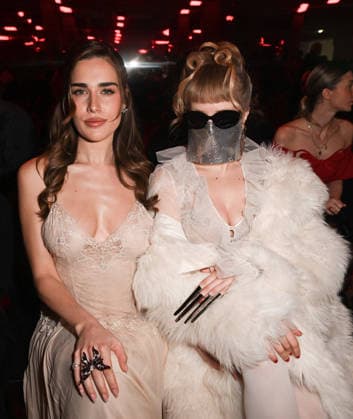 Milan, Milan Women s Fashion Week Fall Winter 2026 27 - Women s Fashion, Fall Winter 2026 27 - Blumarine fashion show - front row in the photo: Miss Keta, Clara Soccini  Copyright: xSimonaxChiocciax xipa-agency.netx xFotosickix IPA_Agency_IPA72114156