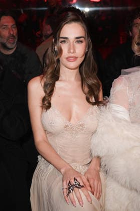Milan, Milan Women s Fashion Week Fall Winter 2026 27 - Women s Fashion, Fall Winter 2026 27 - Blumarine fashion show - front row in the photo: Clara Soccini  Copyright: xSimonaxChiocciax xipa-agency.netx xFotosickix IPA_Agency_IPA72114170