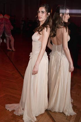 Milan, Milan Women s Fashion Week Fall Winter 2026 27 - Women s Fashion, Fall Winter 2026 27 - Blumarine fashion show - front row in the photo: Clara Soccini  Copyright: xSimonaxChiocciax xipa-agency.netx xFotosickix IPA_Agency_IPA72114178