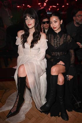 Milan, Milan Women s Fashion Week Fall Winter 2026 27 - Women s Fashion, Fall Winter 2026 27 - Blumarine fashion show - front row in the photo: Thanya Wong, Ginevra Ferro  Copyright: xSimonaxChiocciax xipa-agency.netx xFotosickix IPA_Agency_IPA72114190