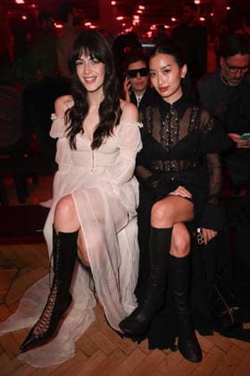 Milan, Milan Women s Fashion Week Fall Winter 2026 27 - Women s Fashion, Fall Winter 2026 27 - Blumarine fashion show - front row in the photo: Thanya Wong, Ginevra Ferro  Copyright: xSimonaxChiocciax xipa-agency.netx xFotosickix IPA_Agency_IPA72114192