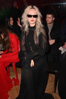 Milan, Milan Women s Fashion Week Fall Winter 2026 27 - Women s Fashion, Fall Winter 2026 27 - Blumarine fashion show - front row in the photo: guest  Copyright: xSimonaxChiocciax xipa-agency.netx xFotosickix IPA_Agency_IPA72114199