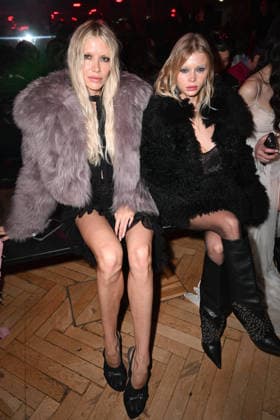 Milan, Milan Women s Fashion Week Fall Winter 2026 27 - Women s Fashion, Fall Winter 2026 27 - Blumarine fashion show - front row in the photo: Alla Bruletova, Elena Perminova  Copyright: xSimonaxChiocciax xipa-agency.netx xFotosickix IPA_Agency_IPA72114246
