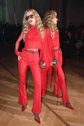 Milan, Milan Women s Fashion Week Fall Winter 2026 27 - Women s Fashion, Fall Winter 2026 27 - Blumarine fashion show - front row in the photo: Clara Berry  Copyright: xSimonaxChiocciax xipa-agency.netx xFotosickix IPA_Agency_IPA72114264