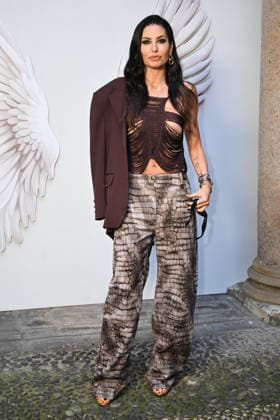 Milan, Milan Women s Fashion Week Fall Winter 2026 27 - Women s Fashion, Fall Winter 2026 27 - Elisabetta Franchi fashion show - arrivals in the photo: Elisabetta Gregoraci  Copyright: xSimonaxChiocciax xipa-agency.netx xFotosickix IPA_Agency_IPA72117405