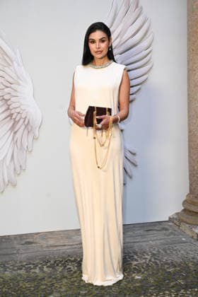 Milan, Milan Women s Fashion Week Fall Winter 2026 27 - Women s Fashion, Fall Winter 2026 27 - Elisabetta Franchi fashion show - arrivals in the photo: Miriam Key  Copyright: xSimonaxChiocciax xipa-agency.netx xFotosickix IPA_Agency_IPA72117536