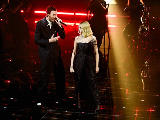 Sanremo, 76th Italian Song Festival. Fourth Evening. Pictured: Mara Sattei, Mecna  Copyright: xMaurizioxD Avanzox xipa-agency.netx xPoolxSanremox02x IPA_Agency_IPA72119436
