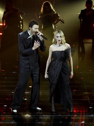 Sanremo, 76th Italian Song Festival - fourth evening. In the photo: Mara Sattei, Mecna  Copyright: xAlbertoxTerenghix xPoolxSanremox02x xipa-agency.netx xPoolxSanremox02x IPA_Agency_IPA72119486