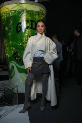 Milan, Milan Women s Fashion Week: Fall Winter 2026 27 - Women s Fashion, Fall Winter 2026 27 - GCDS fashion show - front raw in the photo: Yoyo Cao  Copyright: xRiccardoxGiordanox xipa-agency.netx xRiccardoxGIordanox IPA_Agency_IPA72122538