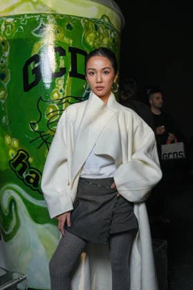 Milan, Milan Women s Fashion Week: Fall Winter 2026 27 - Women s Fashion, Fall Winter 2026 27 - GCDS fashion show - front raw in the photo: Yoyo Cao  Copyright: xRiccardoxGiordanox xipa-agency.netx xRiccardoxGIordanox IPA_Agency_IPA72122552