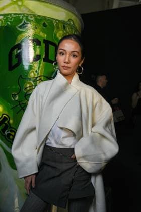 Milan, Milan Women s Fashion Week: Fall Winter 2026 27 - Women s Fashion, Fall Winter 2026 27 - GCDS fashion show - front raw in the photo: Yoyo Cao  Copyright: xRiccardoxGiordanox xipa-agency.netx xRiccardoxGIordanox IPA_Agency_IPA72122570