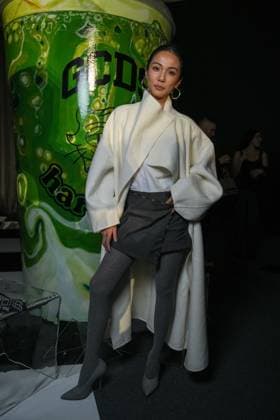 Milan, Milan Women s Fashion Week: Fall Winter 2026 27 - Women s Fashion, Fall Winter 2026 27 - GCDS fashion show - front raw in the photo: Yoyo Cao  Copyright: xRiccardoxGiordanox xipa-agency.netx xRiccardoxGIordanox IPA_Agency_IPA72122586