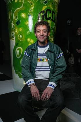 Milan, Milan Women s Fashion Week: Fall Winter 2026 27 - Women s Fashion, Fall Winter 2026 27 - GCDS fashion show - front raw in the photo: Valentino Rossi  Copyright: xRiccardoxGiordanox xipa-agency.netx xRiccardoxGIordanox IPA_Agency_IPA72122795