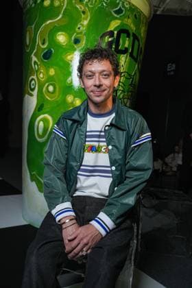 Milan, Milan Women s Fashion Week: Fall Winter 2026 27 - Women s Fashion, Fall Winter 2026 27 - GCDS fashion show - front raw in the photo: Valentino Rossi  Copyright: xRiccardoxGiordanox xipa-agency.netx xRiccardoxGIordanox IPA_Agency_IPA72122811
