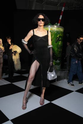 Milan, Milan Women s Fashion Week: Fall Winter 2026 27 - Women s Fashion, Fall Winter 2026 27 - GCDS fashion show - front raw in the photo: guest  Copyright: xRiccardoxGiordanox xipa-agency.netx xRiccardoxGIordanox IPA_Agency_IPA72122874