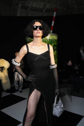Milan, Milan Women s Fashion Week: Fall Winter 2026 27 - Women s Fashion, Fall Winter 2026 27 - GCDS fashion show - front raw in the photo: guest  Copyright: xRiccardoxGiordanox xipa-agency.netx xRiccardoxGIordanox IPA_Agency_IPA72122876