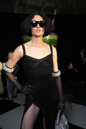 Milan, Milan Women s Fashion Week: Fall Winter 2026 27 - Women s Fashion, Fall Winter 2026 27 - GCDS fashion show - front raw in the photo: guest  Copyright: xRiccardoxGiordanox xipa-agency.netx xRiccardoxGIordanox IPA_Agency_IPA72122879