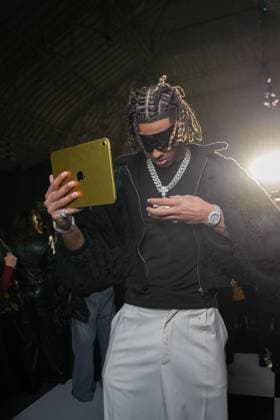 Milan, Milan Women s Fashion Week: Fall Winter 2026 27 - Women s Fashion, Fall Winter 2026 27 - GCDS fashion show - front raw in the photo: guest  Copyright: xRiccardoxGiordanox xipa-agency.netx xRiccardoxGIordanox IPA_Agency_IPA72122883