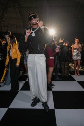 Milan, Milan Women s Fashion Week: Fall Winter 2026 27 - Women s Fashion, Fall Winter 2026 27 - GCDS fashion show - front raw in the photo: guest  Copyright: xRiccardoxGiordanox xipa-agency.netx xRiccardoxGIordanox IPA_Agency_IPA72122887