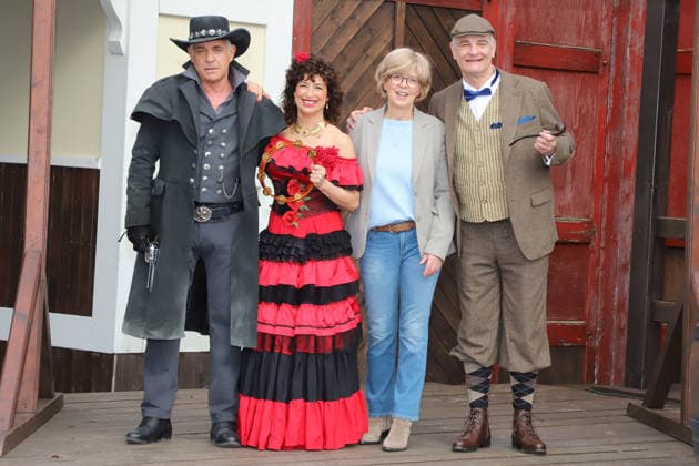 Presentation of the new Karl May cast The Valley of Death Florian Fitz, Isabel Varell, Heinrich Schafmeister, Ute Thienel, Presentation of the new Karl May cast The Valley of Death, Bad Segeberg, 27 02 2026 Copyright: xEventpressxBecherx