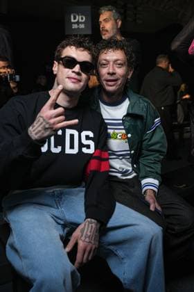 Milan, Milan Women s Fashion Week: Fall Winter 2026 27 - Women s Fashion, Fall Winter 2026 27 - GCDS fashion show - front raw in the photo: Blanco Valentino Rossi  Copyright: xRiccardoxGiordanox xipa-agency.netx xRiccardoxGIordanox IPA_Agency_IPA72122909