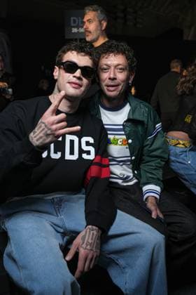 Milan, Milan Women s Fashion Week: Fall Winter 2026 27 - Women s Fashion, Fall Winter 2026 27 - GCDS fashion show - front raw in the photo: Blanco Valentino Rossi  Copyright: xRiccardoxGiordanox xipa-agency.netx xRiccardoxGIordanox IPA_Agency_IPA72122910