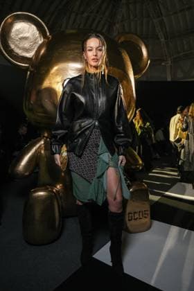 Milan, Milan Women s Fashion Week: Fall Winter 2026 27 - Women s Fashion, Fall Winter 2026 27 - GCDS fashion show - front raw in the photo: guest  Copyright: xRiccardoxGiordanox xipa-agency.netx xRiccardoxGIordanox IPA_Agency_IPA72123019