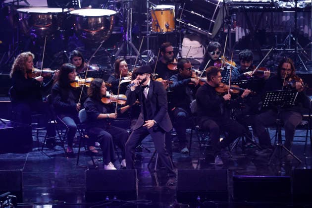Vina del Mar, February 26, 2026 Singer Yandel performs with his show Yandel Sinfonico on the fifth night of the Vina del Mar Festival 2026 Sebastian Cisternas Aton Chile, Vina del Mar Chile Aton 1129346  Copyright: SEBASTIANxCISTERNAS xATONxCHILE