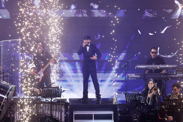 Vina del Mar, February 26, 2026 Singer Yandel performs with his show Yandel Sinfonico on the fifth night of the Vina del Mar Festival 2026 Sebastian Cisternas Aton Chile, Vina del Mar Chile Aton 1129349  Copyright: SEBASTIANxCISTERNAS xATONxCHILE