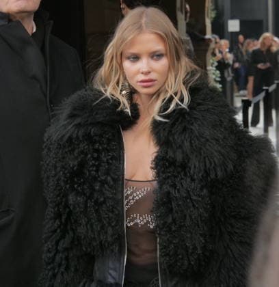 Milan, Milan Women s Fashion Week Fall Winter 2026 27 - Women s Fashion, Fall Winter 2026 27 - Blumarine fashion show - arrivals In the photo: Guest  Copyright: xLucaxPontix xipa-agency.netx xx IPA_Agency_IPA72127177