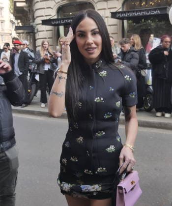 Milan, Milan Women s Fashion Week Fall Winter 2026 27 - Women s Fashion, Fall Winter 2026 27 - Blumarine fashion show - arrivals In the photo: Guest  Copyright: xLucaxPontix xipa-agency.netx xx IPA_Agency_IPA72127219