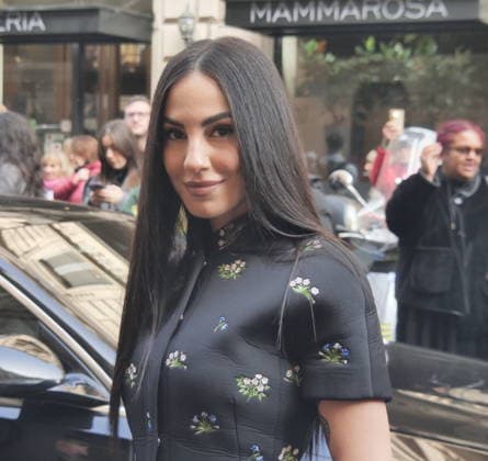Milan, Milan Women s Fashion Week Fall Winter 2026 27 - Women s Fashion, Fall Winter 2026 27 - Blumarine fashion show - arrivals In the photo: Guest  Copyright: xLucaxPontix xipa-agency.netx xx IPA_Agency_IPA72127257