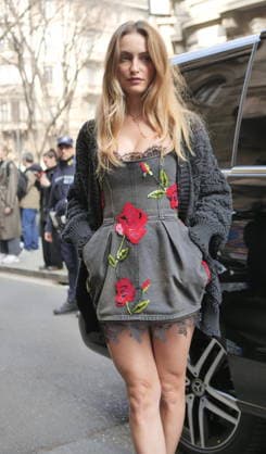 Milan, Milan Women s Fashion Week Fall Winter 2026 27 - Women s Fashion, Fall Winter 2026 27 - Blumarine fashion show - arrivals In the photo: Guest  Copyright: xLucaxPontix xipa-agency.netx xx IPA_Agency_IPA72127262