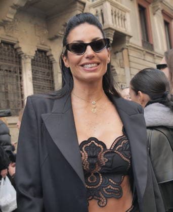 Milan, Milan Women s Fashion Week Fall Winter 2026 27 - Women s Fashion, Fall Winter 2026 27 - Blumarine fashion show - arrivals In the photo: Guest  Copyright: xLucaxPontix xipa-agency.netx xx IPA_Agency_IPA72127170
