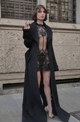 Milan, Milan Women s Fashion Week Fall Winter 2026 27 - Women s Fashion, Fall Winter 2026 27 - Blumarine fashion show - arrivals In the photo: Guest  Copyright: xLucaxPontix xipa-agency.netx xx IPA_Agency_IPA72127197