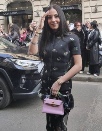 Milan, Milan Women s Fashion Week Fall Winter 2026 27 - Women s Fashion, Fall Winter 2026 27 - Blumarine fashion show - arrivals In the photo: Guest  Copyright: xLucaxPontix xipa-agency.netx xx IPA_Agency_IPA72127294