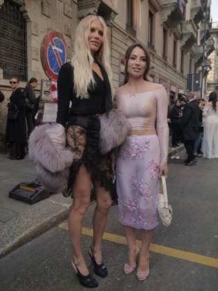 Milan, Milan Women s Fashion Week Fall Winter 2026 27 - Women s Fashion, Fall Winter 2026 27 - Blumarine fashion show - arrivals In the photo: Guest  Copyright: xLucaxPontix xipa-agency.netx xx IPA_Agency_IPA72127402