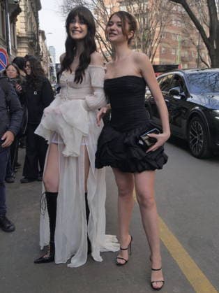 Milan, Milan Women s Fashion Week Fall Winter 2026 27 - Women s Fashion, Fall Winter 2026 27 - Blumarine fashion show - arrivals In the photo: Guest  Copyright: xLucaxPontix xipa-agency.netx xx IPA_Agency_IPA72127423