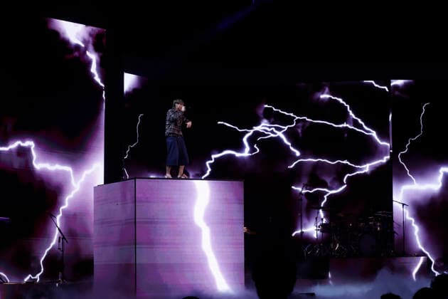 Vina del Mar, February 27, 2026 Singer Paulo Londra during his performance at the sixth night of the Vina del Mar Festival 2026 Sebastian Cisternas Aton Chile, Vina del Mar Chile Aton 1129402  Copyright: SEBASTIANxCISTERNAS xATONxCHILE