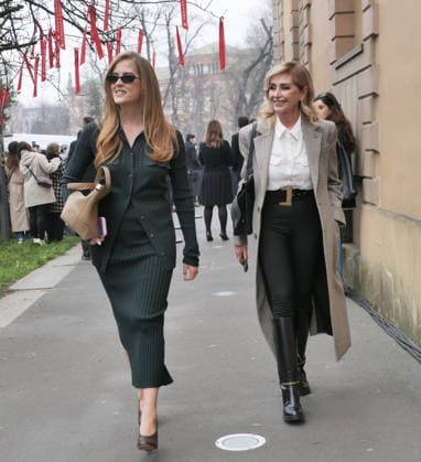 Milan, Milan Women s Fashion Week Fall Winter 2026 27 - Women s Fashion, Fall Winter 2026 27 - Tods fashion show - arrivals In the photo: Guest  Copyright: xLucaxPontix xipa-agency.netx xx IPA_Agency_IPA72130107