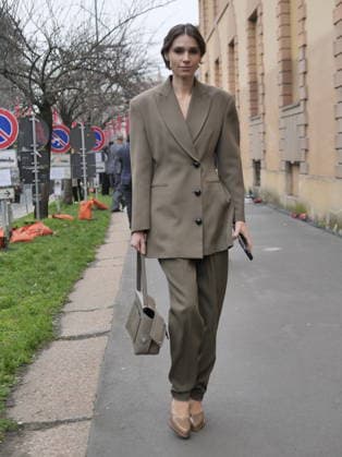 Milan, Milan Women s Fashion Week Fall Winter 2026 27 - Women s Fashion, Fall Winter 2026 27 - Tods fashion show - arrivals In the photo: Guest  Copyright: xLucaxPontix xipa-agency.netx xx IPA_Agency_IPA72130313