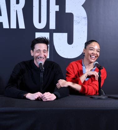 February 27, 2026, New York, Ny, United States: Adrien Brody and Tessa Thompson attend The Fear of 13 Broadway Press Event. Held at James Earl Jones Theatre in New York. Zuma Press February 27, 2026 New York United States  - ZUMAp281 20260227_zea_p281_052 Copyright: xPhotoxImagexPressx