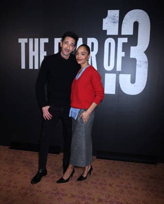 February 27, 2026, New York, Ny, United States: Adrien Brody and Tessa Thompson attend The Fear of 13 Broadway Press Event. Held at James Earl Jones Theatre in New York. Zuma Press February 27, 2026 New York United States - ZUMAp281 20260227_zea_p281_066 Copyright: xPhotoxImagexPressx